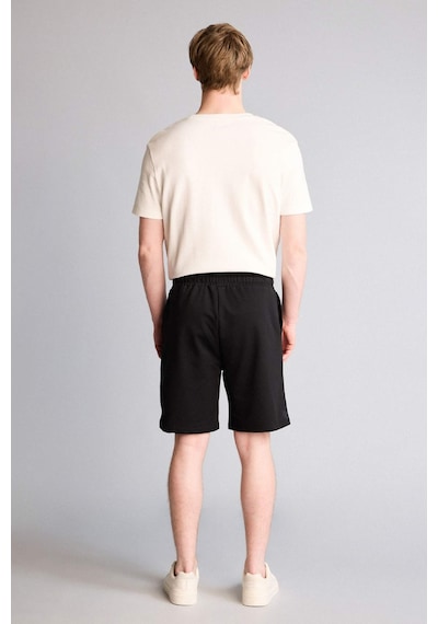 Defacto Regular Fıt Sweatshirt Kumaşı Şort W1105az26smbk81 Siyah-bk81