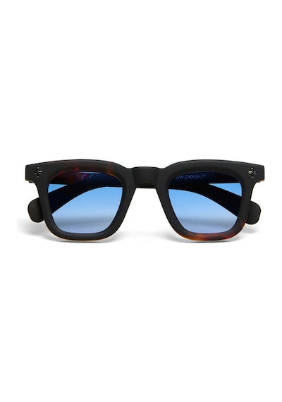 Okkia Firenze Unisex Güneş Gözlüğüsiyah Havana / Lens : Mavi Kahverengi