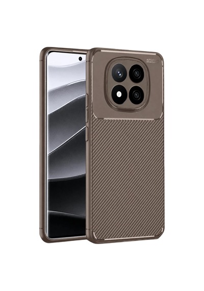 Xiaomi Redmi Note 14 Pro 4g Kılıf Auto Focus Karbon Kapak - Gri Standart