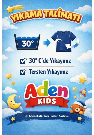 Aden Kids %100 Pamuk Çocuk Oversize Alt Üst Takım - Unisex Rahat Kalıp Bej