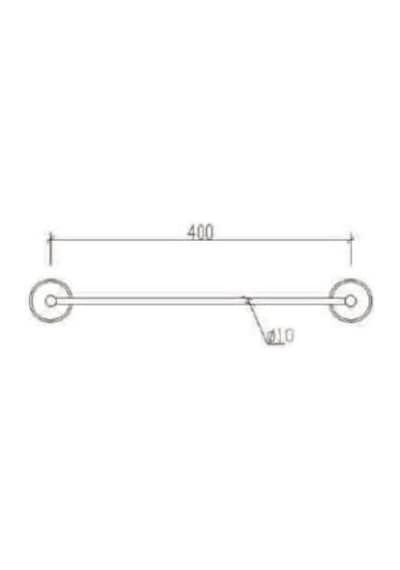 Tema Solo Havluluk Paslanmaz 2 40Cm 71406 Krom