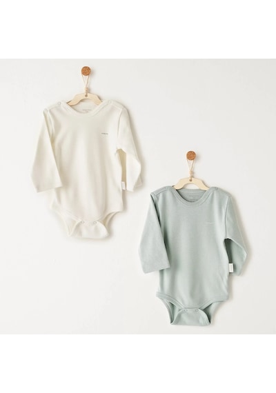 Andywawa Ac26015 Mummy S Snuggle Saurus 2'li Bebek Body Çok Renkli