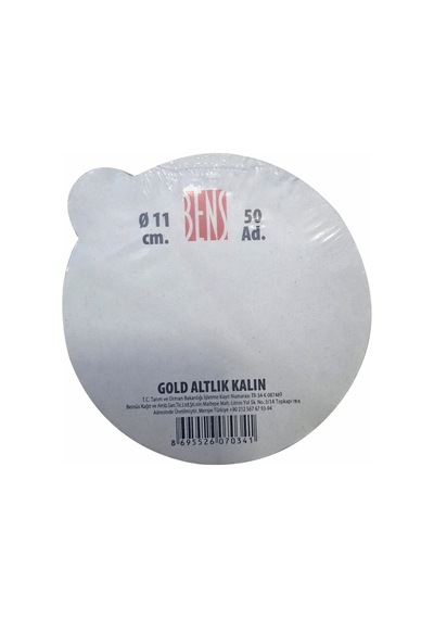 Bensüs Kalın Gold Turta Altlığı 11cm - Şık Ve Dayanıklı Kullan At Altlık 2'li Ekonomik Paket - Tarı 2 L