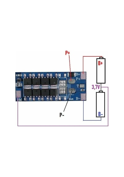 Lifepo Bms 2s 25a Anlık 90a Balanssız