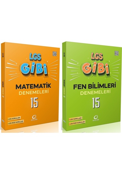 Oksijen 8. Sınıf Matematik + Fen Bilimleri Lgs Gibi Branş Denemeleri Seti 2 Kitap
