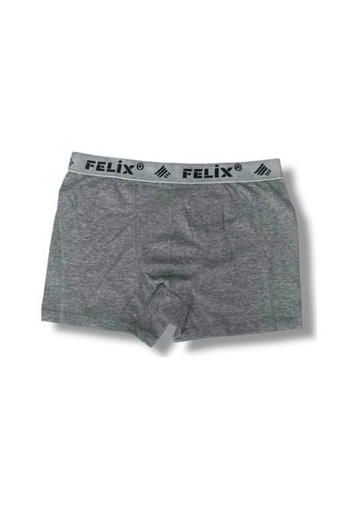 Pamuklu Likralı Erkek Boxer 10'lu Paket Gri