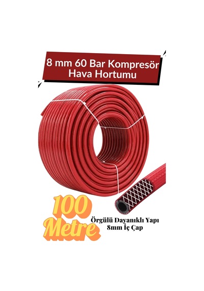 100 Metre Kompresör Hava Hortumu 8 Mm Termo Hortum Kırmızı Thermo Hortum Basınca Dayanıklı Hortum 100 Metre Kompresör Hava Hortumu 8 Mm Termo Hortum Kırmızı Thermo Hortum Basınca Dayanıklı Hortum
