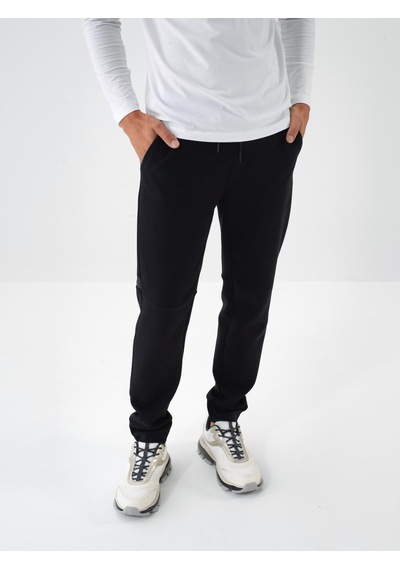 Xint Siyah Pamuk Dokulu Regular Fit Sweat Pantolon 380184