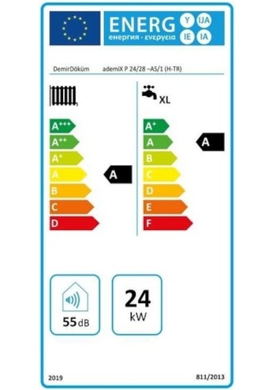 Demirdöküm Ademix 24/28 kW 20.000 Kcal/h Tam Yoğuşmalı Kombi