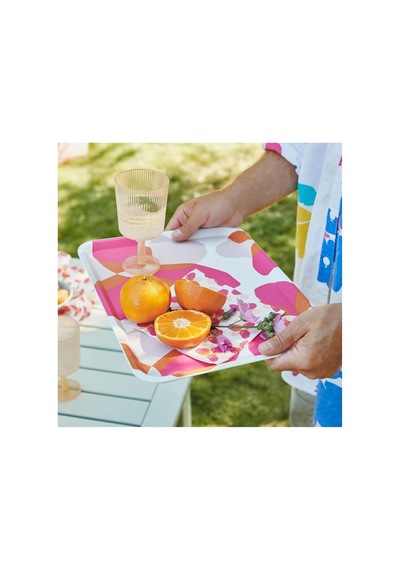 Tofsand Pembe 37x29 Cm Tepsi Pembe 37x29 Cm Çok Renkli