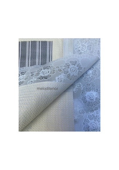 Kaydırmaz Taban Kenarlı İşleme Dantel Güpürlü Pvc Dikdörtgen Muşamba Masa Örtüsü 122x155 Cm Gri