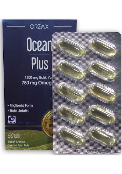 Ocean Plus 1200 Mg Balık Yağı 780 Mg Omega 3 Limon Aromalı