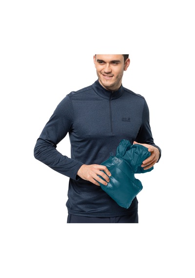 Jack Wolfskin Erkek Outdoor Mont Pack & Go Down Mavi Erkek Outdoor Ceketi 1205933-4133 Mavi Mavi