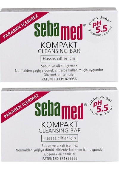 Sebamed Kompakt Cleansing Bar Hassas Ciltler için Sabun 2 x 100 G
