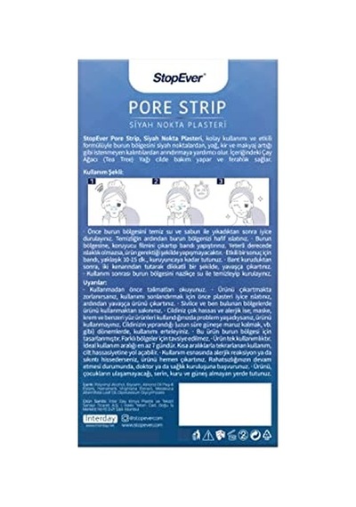 Stopever Pore Strip Siyah Nokta Burun Plasteri 10