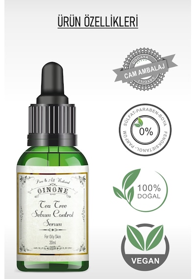 Oinone Sivilce ve Siyah Nokta Karşıtı Çay Ağacı Temizleme Serumu 20 ML