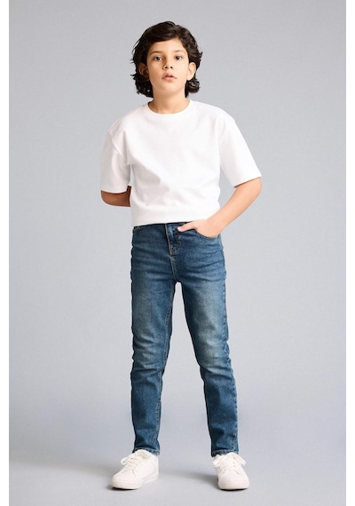 Defacto Slım Fıt Düz Paça Jean Pantolon Erkek Çocuk F8437a826smnm29 Yeşil-nm29