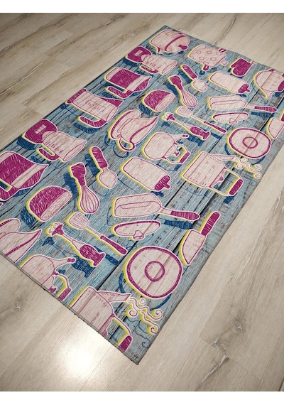Joker Halı Norm Mutfak 50-207 Mavi Pembe Mutfak Halı 95X150 Cm Joker Halı Norm Mutfak 50-207 Mavi Pembe Mutfak Halı 95X150 Cm