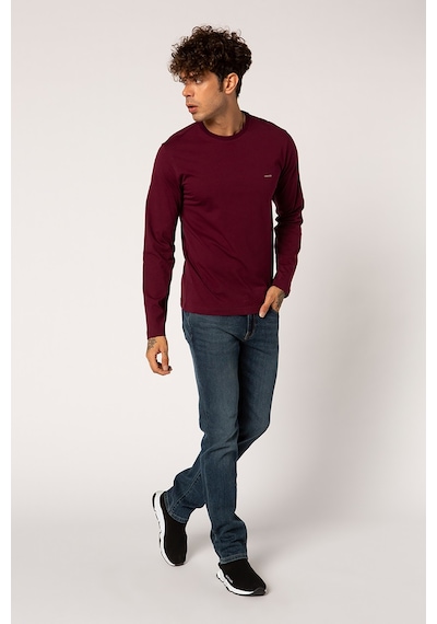 Vigoss Battal Erkek Sweatshırt B44221-03370 - Mürdüm
