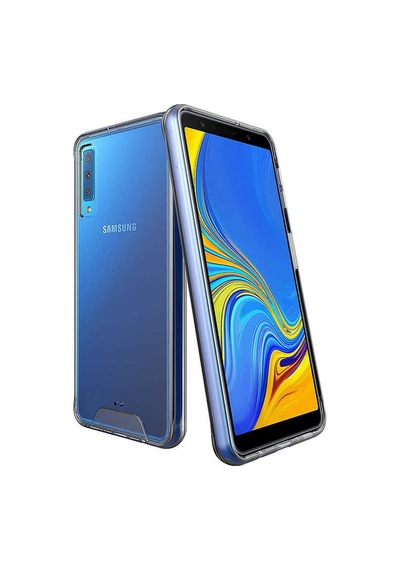 Samsung Uyumlu Galaxy A7 2018 Kılıf Zore Gard Silikon Renksiz