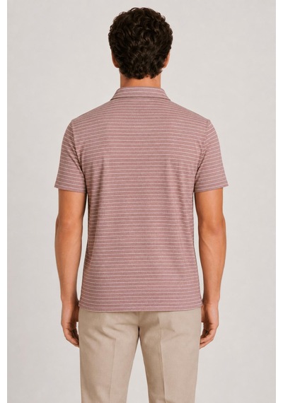 Alexander Gardi Düğme Detaylı Polo T-shirt Bordo