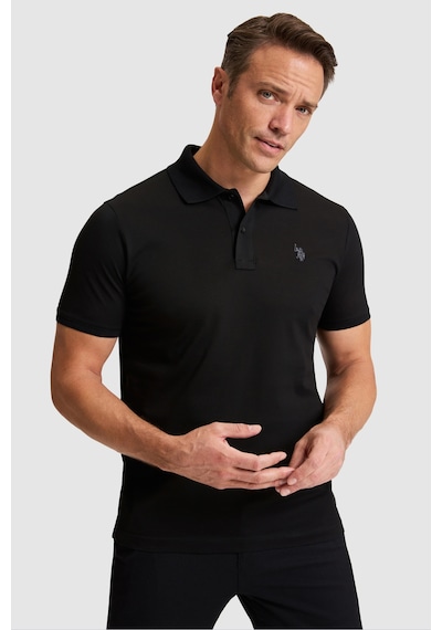 U.s. Polo Assn. Erkek Siyah Tişört Basic 50322297-vr046
