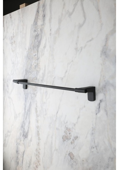 Alper Banyo F1 Model Uzun Havluluk 40 Cm - Pütürlü Mat Siyah Paslanmaz Çelik Duvara Monte Banyo Havl Sku: Smg8690010230256 Diğer
