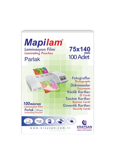 Mapilam-100mic.75x140 Parlak Polyester 100