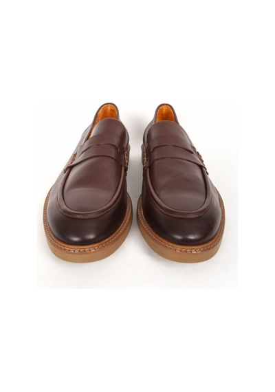 Dericlub Erkek Gerçek Deri Klasik Loafer Fr 242025 Kahverengi Kahverengi