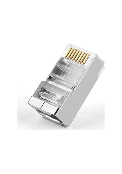 Rj45 Cat5 Cat6 Jack Metal Konnektör Başlık 10 Adet