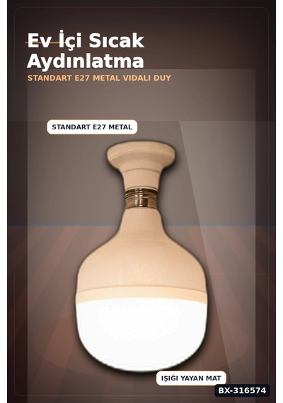 Led Ampul 35w Gün Işığı 3200k E27 Duy 2200 Lümen 180 Derece Ip20 - 1 Adet Bx-316574