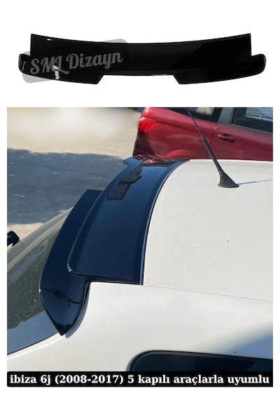 Seat İbiza 2008-2017 5 Kapı Spoiler Boyalı Plastik Spoyler
