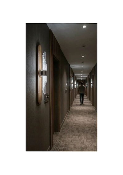 Matrix Melodi Led Duvar Apliği Modern Ve Şık Tasarım Aplik Gümüş Kasa Günışığı Led Çok Renkli
