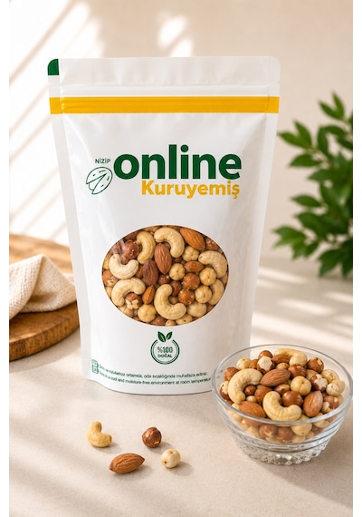 Karışık Kuruyemiş - Çiğ - 500 Gr 500  G