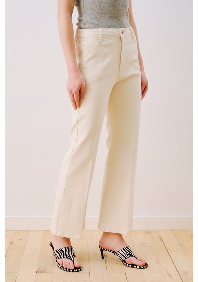 Manuka Orta Bel Flare Paça Jean Ekru Ss26pnt00014-02