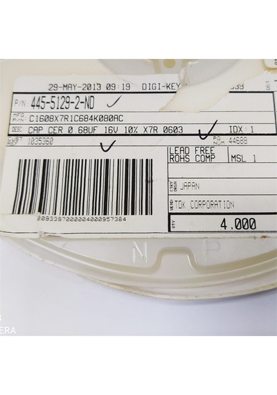 C1608x7r1c684k080ac 680nf 603 Tdk Smd Seramik Kondansatör 50 Adet