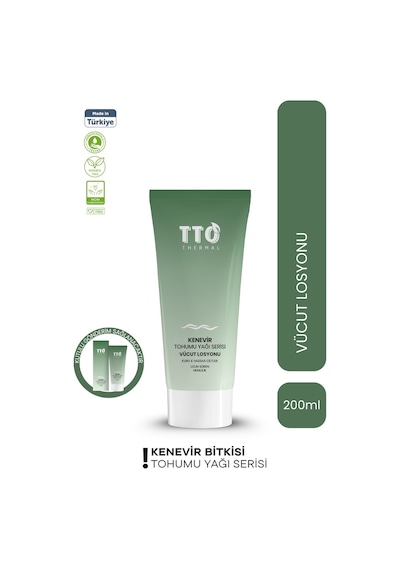 Tto Thermal Kenevir Bitkisi Yağı Vücut Losyonu 200 ML
