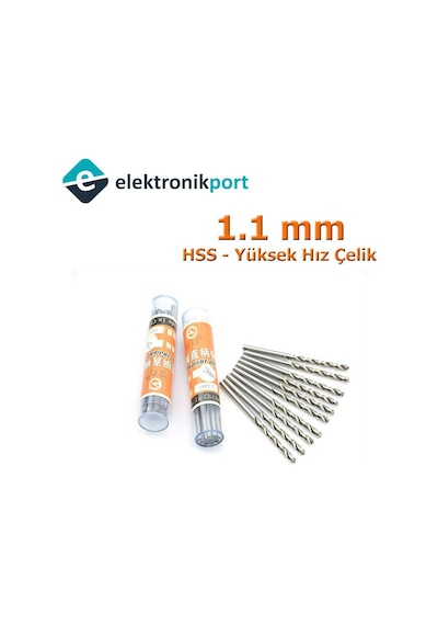 Elektronikport-Matkap Ucu 1.1 Mm (Hss Yüksek Hız Çelik )