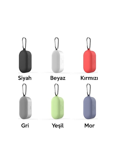 Qcy T1S-T2C Bluetooth Kulaklık Için Silikon Koruma Kılıf+ Anahta