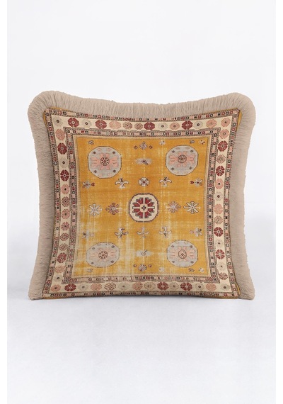 Saray Halı Motifli Lüx Saçaklı Yastık Kılıfı-geleneksel Vintage Altın Renkli Püsküllü Kırlent Kılıfı Metalik Grili Leylak Saray Halı Motifli Lüx Saçaklı Yastık Kılıfı-geleneksel Vintage Altın Renkli Püsküllü Kırlent Kılıfı Metalik Grili Leylak