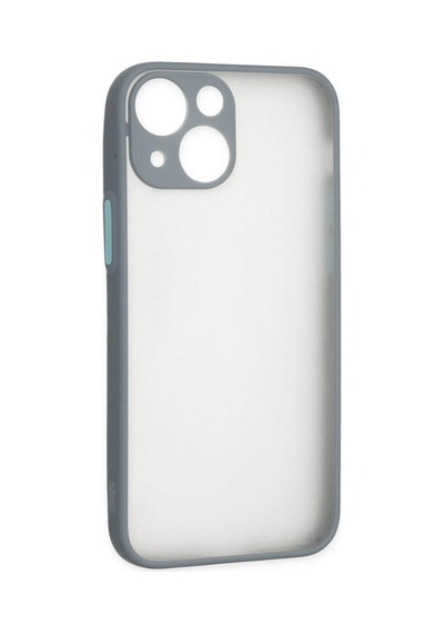 Durukar Apple, Uyumlu iPhone 15 Plus Kılıf Montreal Silikon Kapak - Gri