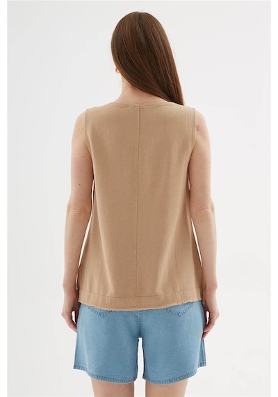 Fashion Friends Kadın V Yaka Bluz 26y0530k1 Bej
