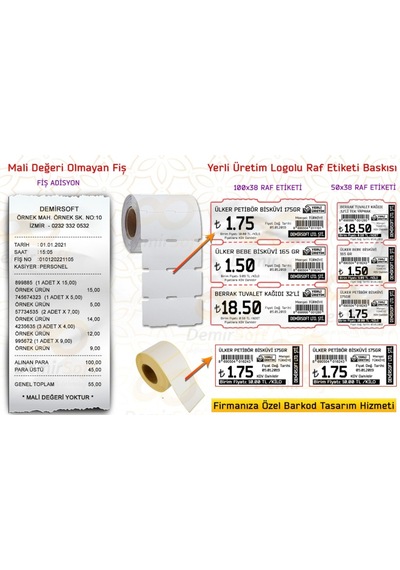 Demirsoft Market Mağaza Manav Terazi Pos Sistemi Dokunmatik Ekran