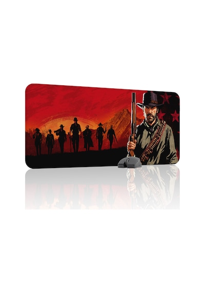 Red Dead Redemption 2 Dikişli Kauçuk Oyuncu Mousepad V3 - 90x40 Xxl Gaming Mouse Pad