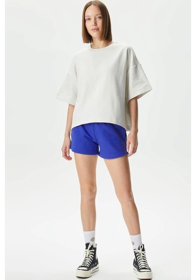 Soon To Be Announced Essentials Women's Short Kadın Pamuk Şort Sax Mavi