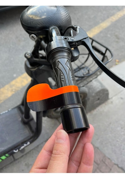 Motosiklet El Gazı Bilek Rahatlatıcı Siyah Gaz Kolu Tutucu Hız Sabitleyici Gaz Kelepçesi Turuncu