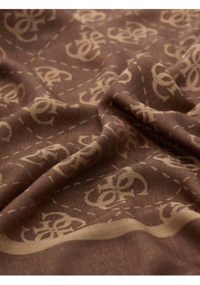 Guess Jakarlı 70x180 Kadın Kahverengi Şal Aw5529vıs03-bro