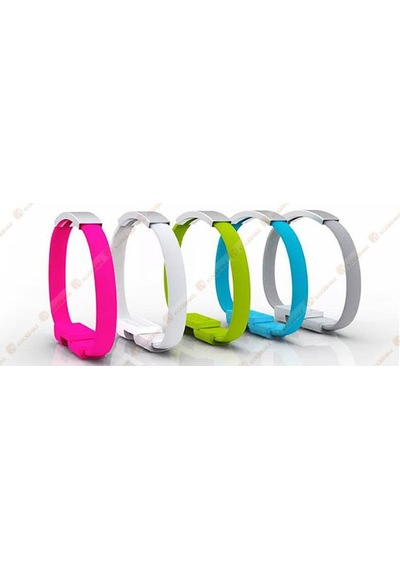 Bileklik Şeklinde Micro Usb Şarj Ve Data Kablo (533632819)-Mavi