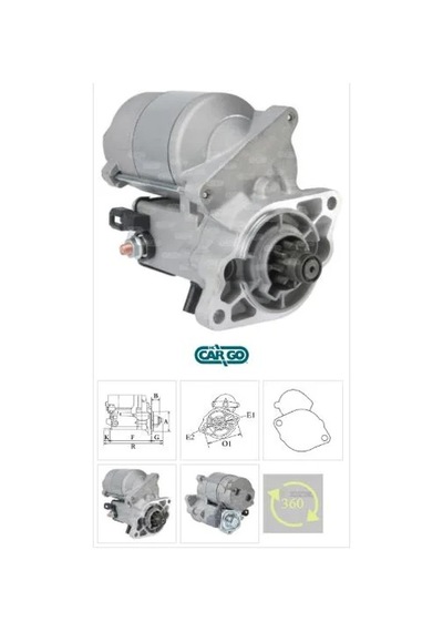 Mars Motoru 12v 9 Dıs 1.4 Kw Denso Tıp Kubota Excavator Traktor Thermokıng Bobcat-case 3390105 19593