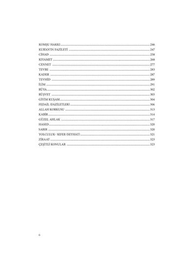 Hadis Deryasından Bir Katre- Mercan Kitap